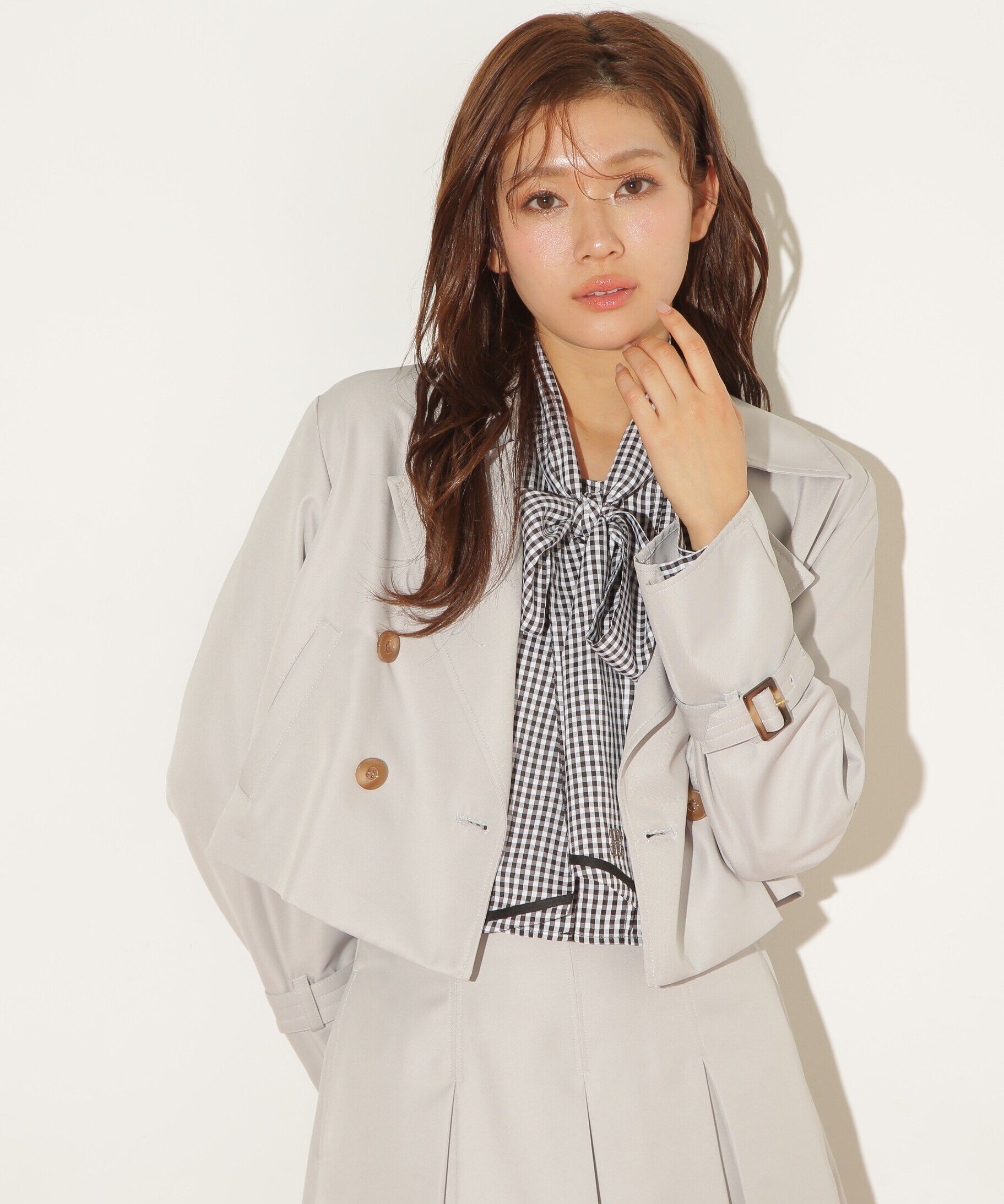  「ショート丈トレンチコート」|その他|