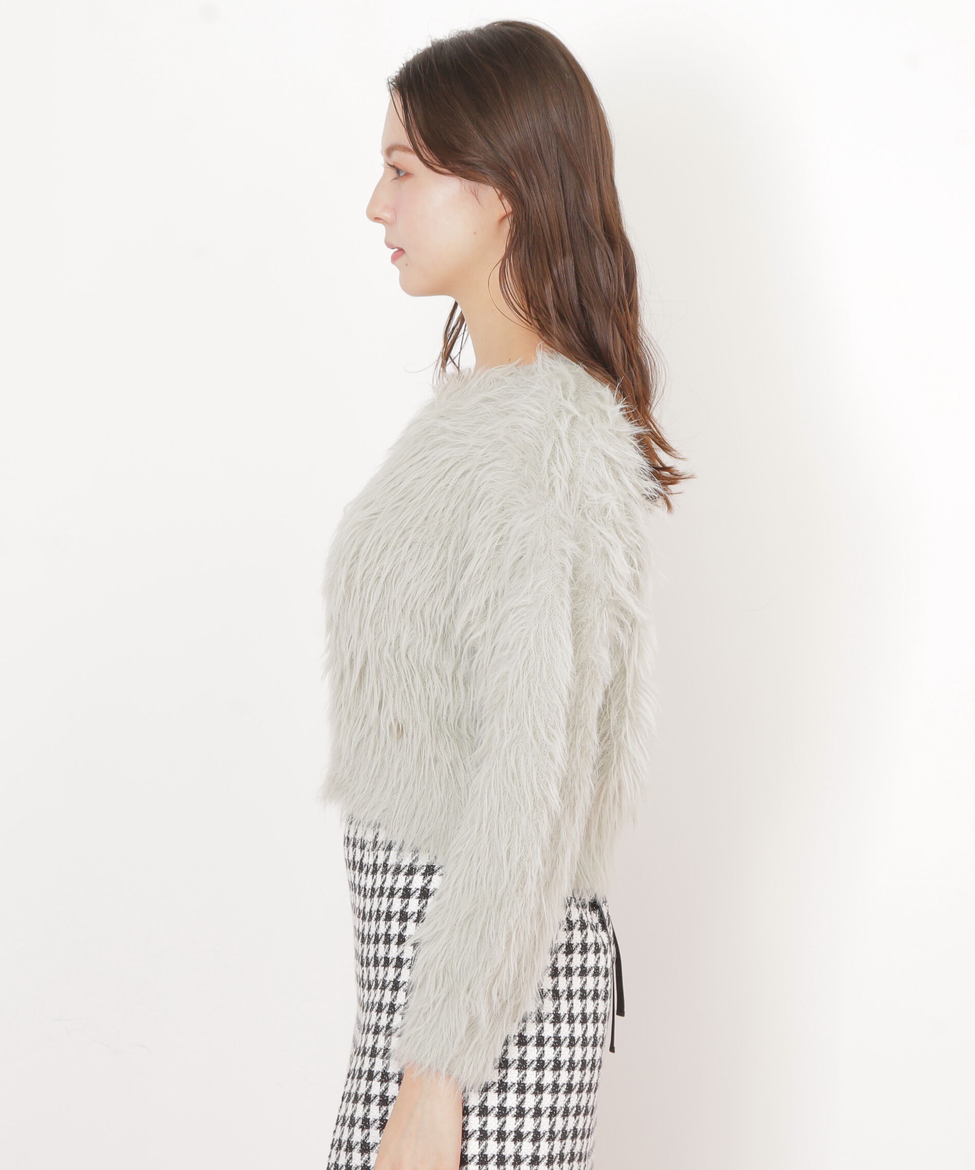  「起毛ロングシャギーニット」|ニット・セーター|