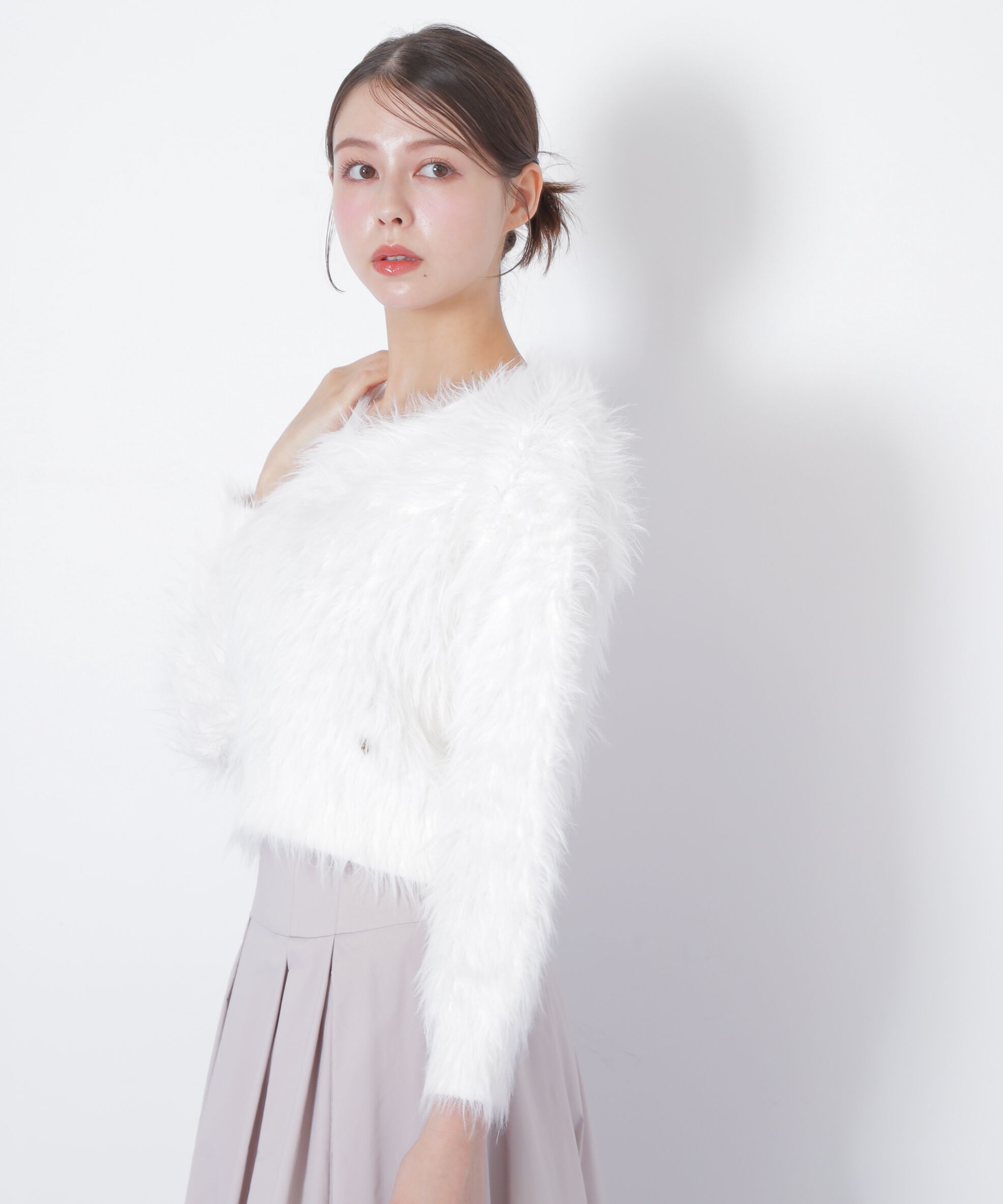  「起毛ロングシャギーニット」|ニット・セーター|