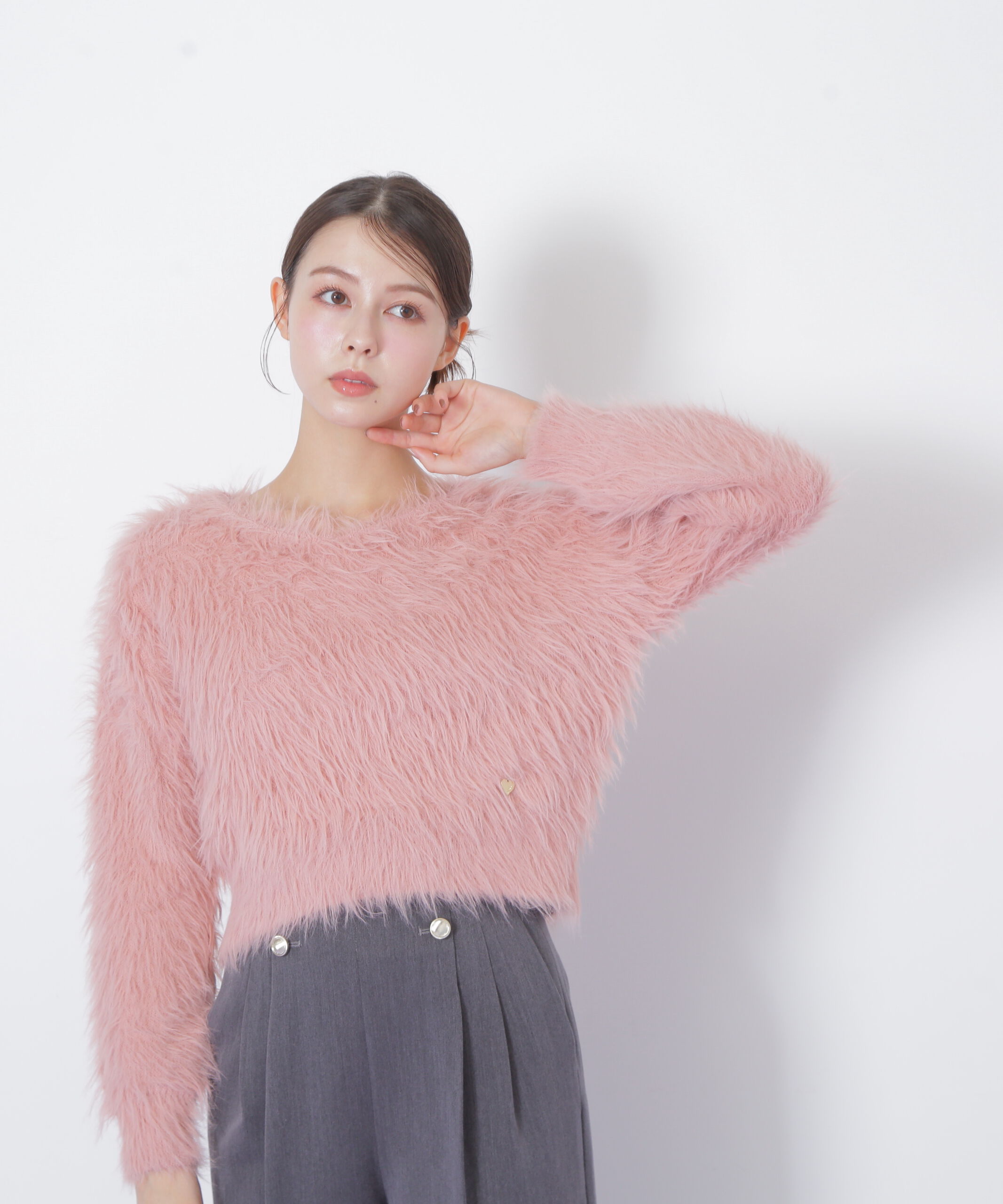  「起毛ロングシャギーニット」|ニット・セーター|