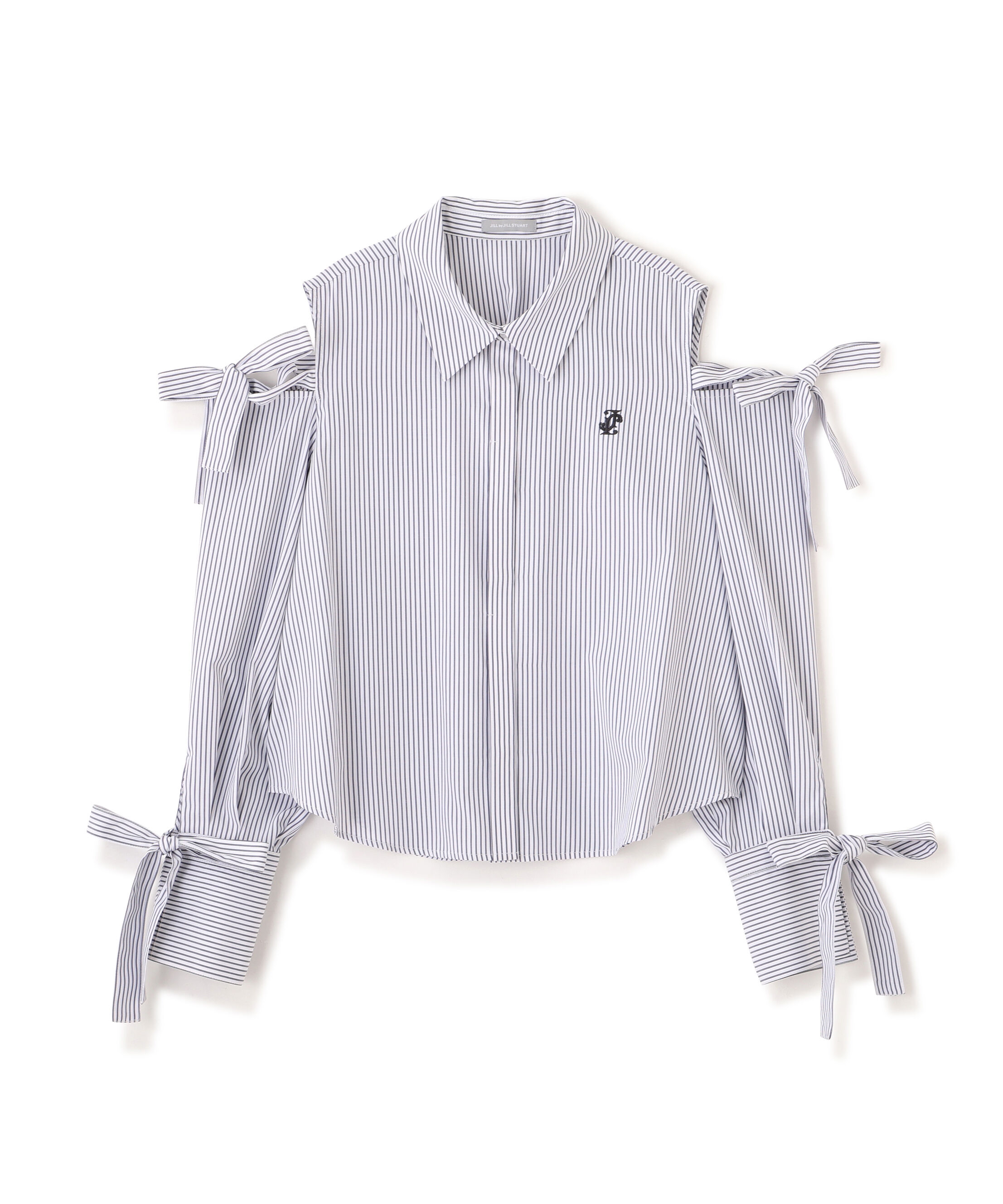  「ショルダーリボンシャツ」|シャツ・ブラウス|