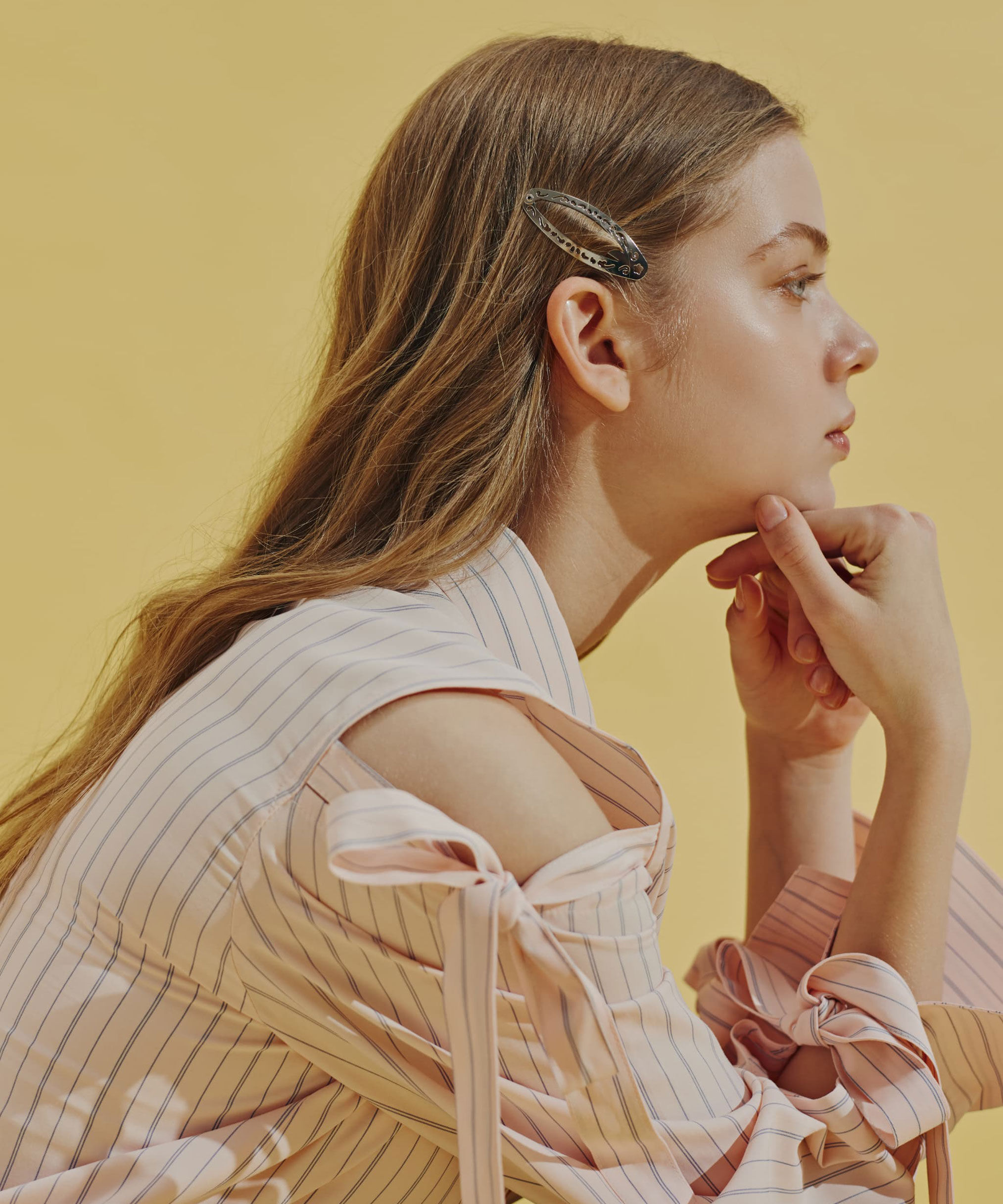  「ショルダーリボンシャツ」|シャツ・ブラウス|