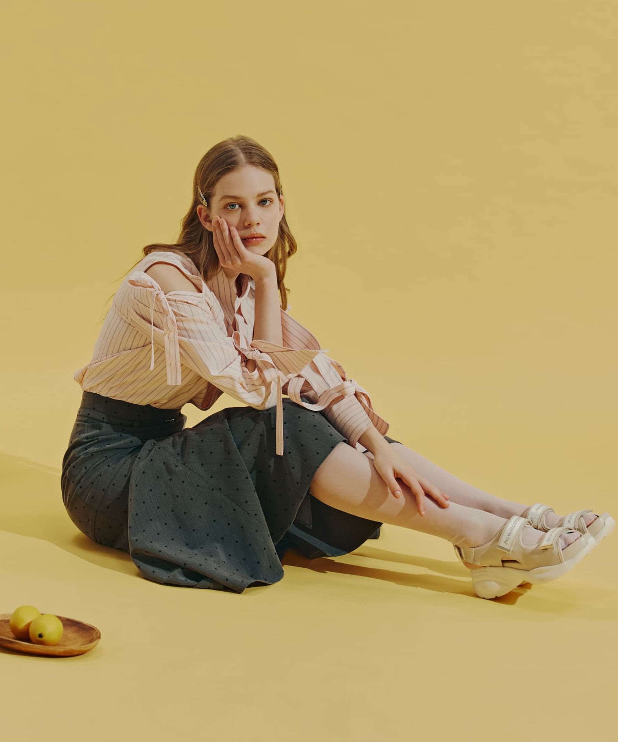  「ショルダーリボンシャツ」|シャツ・ブラウス|