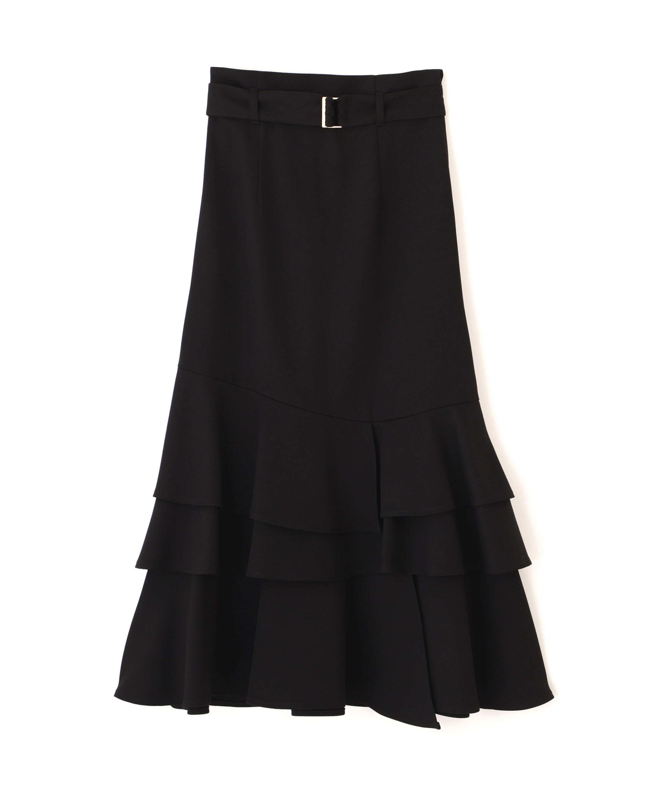  「ベルト付きアシメヘムスカート」|スカート|