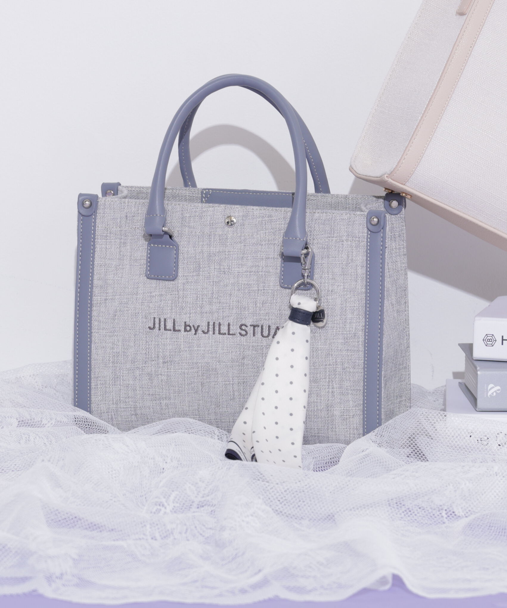  「バリエーションパイピングトート」|その他|ブルー