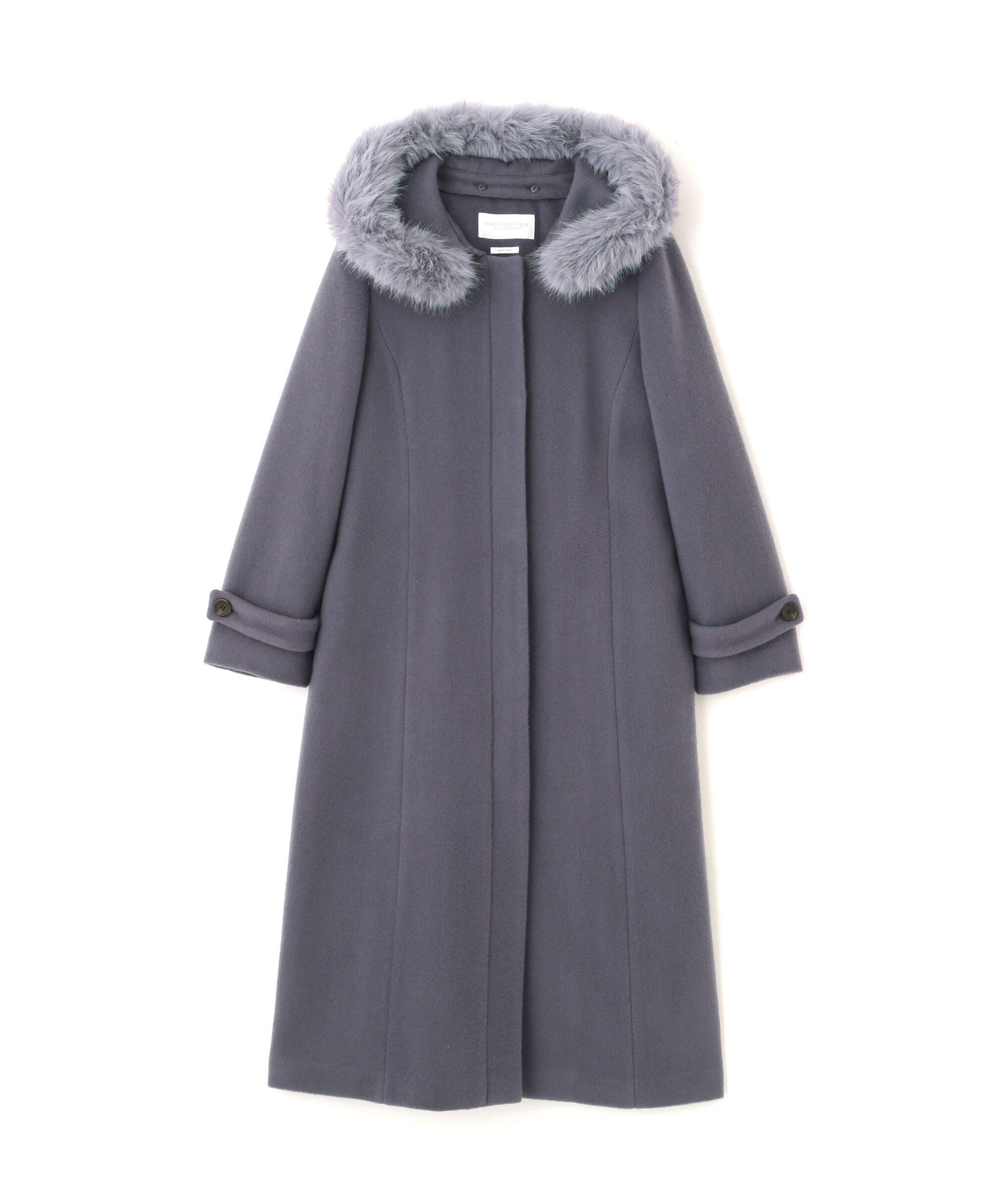 PROPORTION BODY DRESSING「モッサフードフェイクファーロングコート 25AW」|その他|