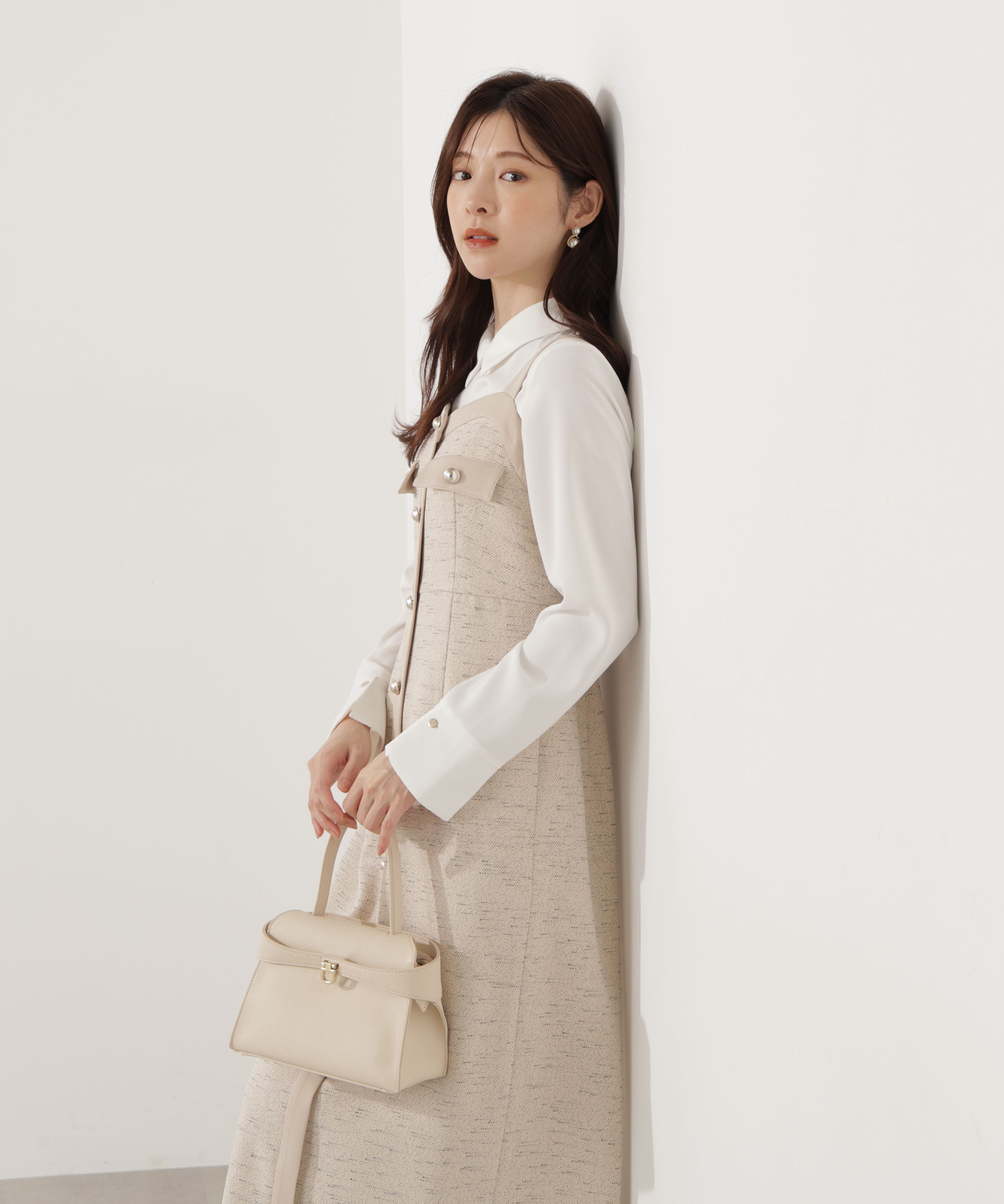 PROPORTION BODY DRESSING「ツイードロングジャンスカ 25AW」|ワンピース|