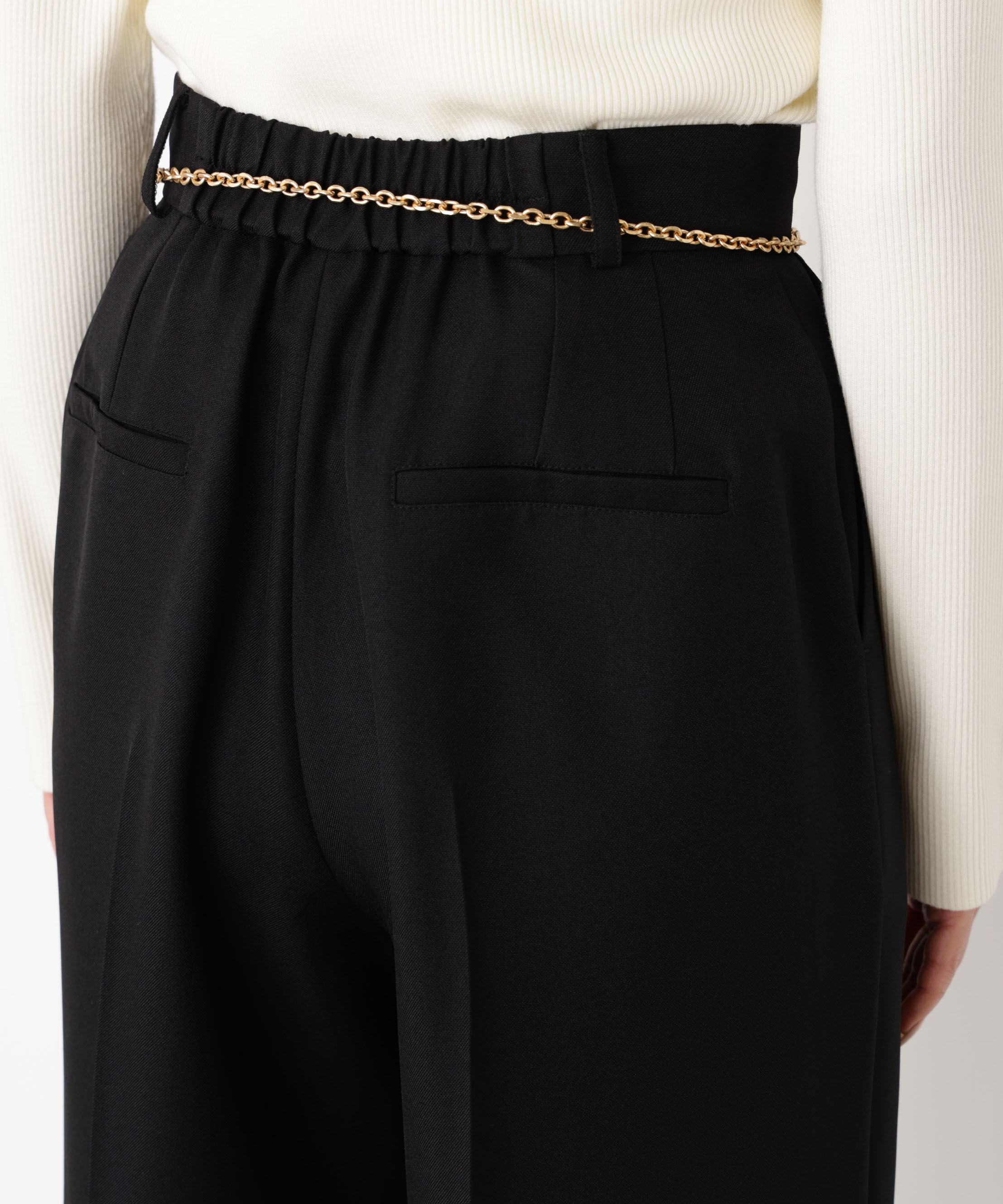 PROPORTION BODY DRESSING「＜谷川菜奈さんコラボ＞チェーン付きワイドパンツ 25AW」|その他|