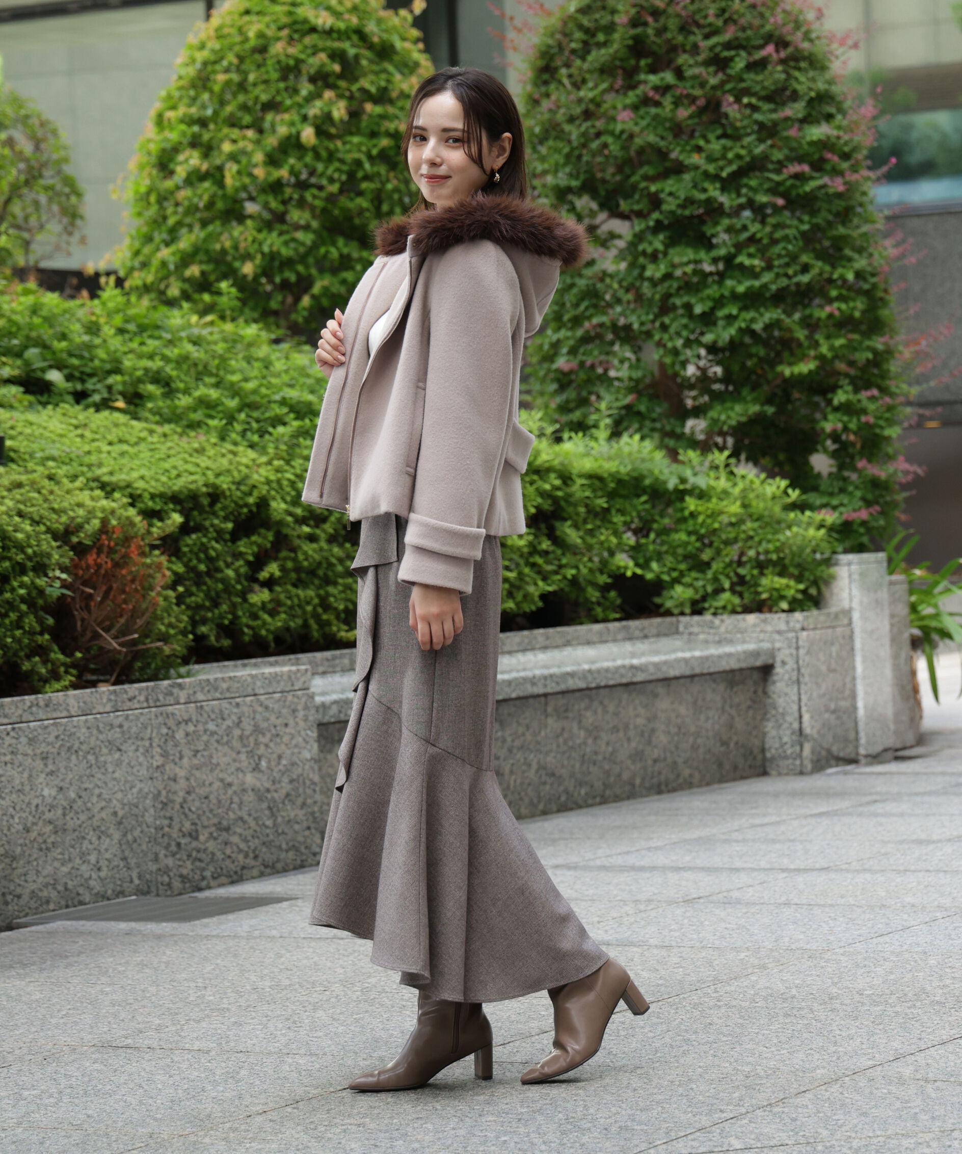 PROPORTION BODY DRESSING「ラッフルディテールスカート　25AW」|スカート|