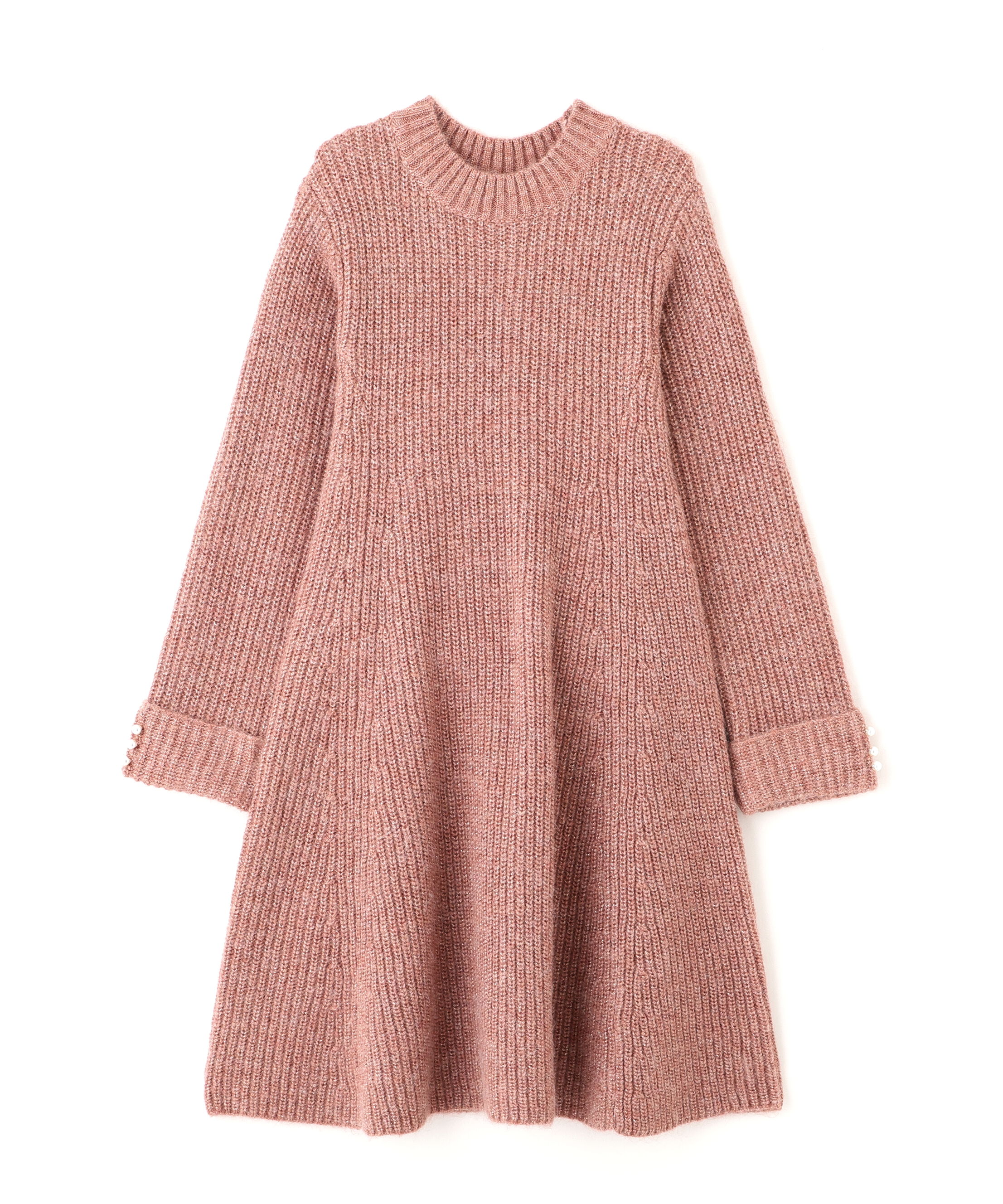 PROPORTION BODY DRESSING「ウールブレンドラメ入りニットミニワンピース　25AW」|ワンピース|