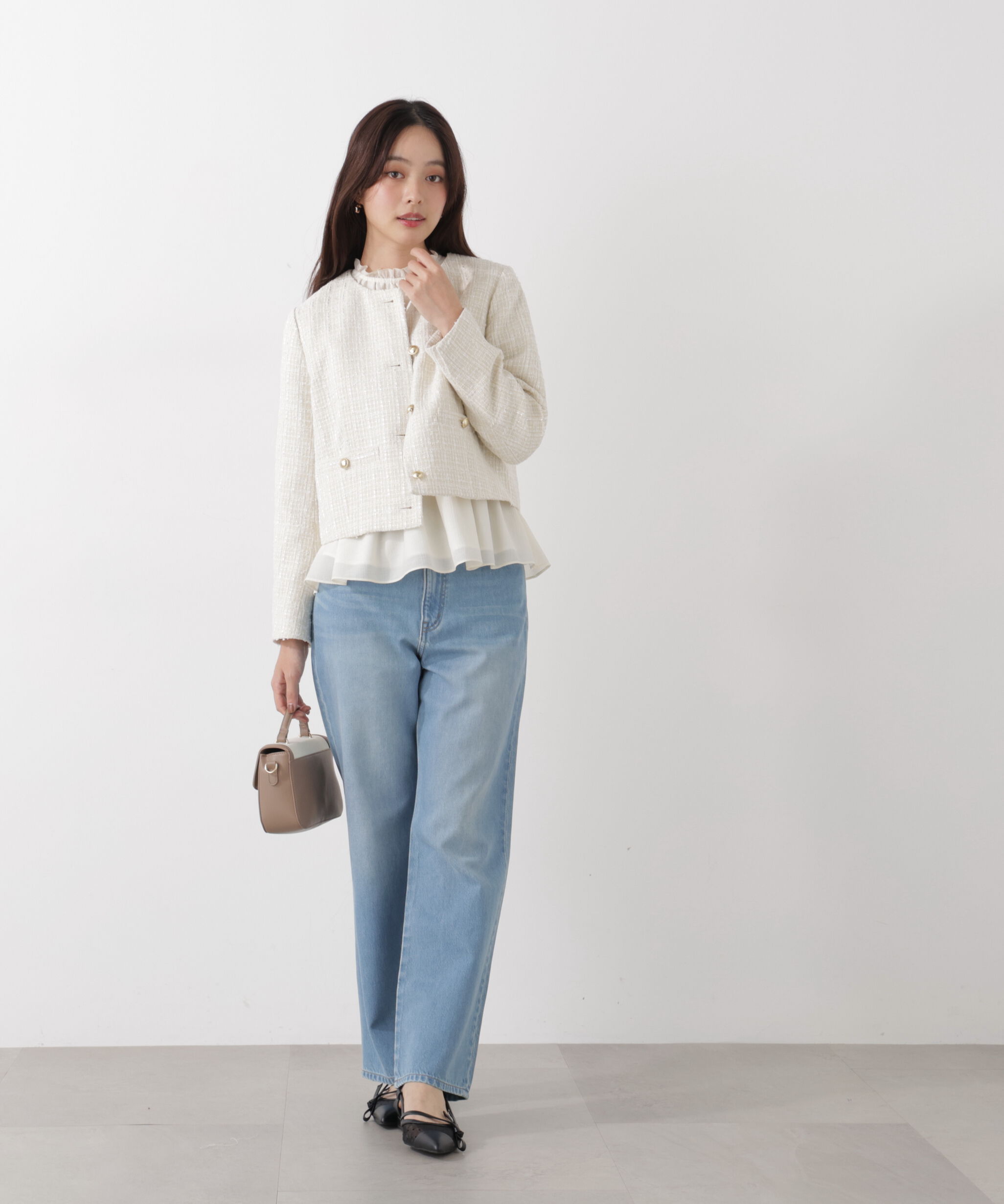 PROPORTION BODY DRESSING「ウエストシャーリングブラウス　26SS」|シャツ・ブラウス|