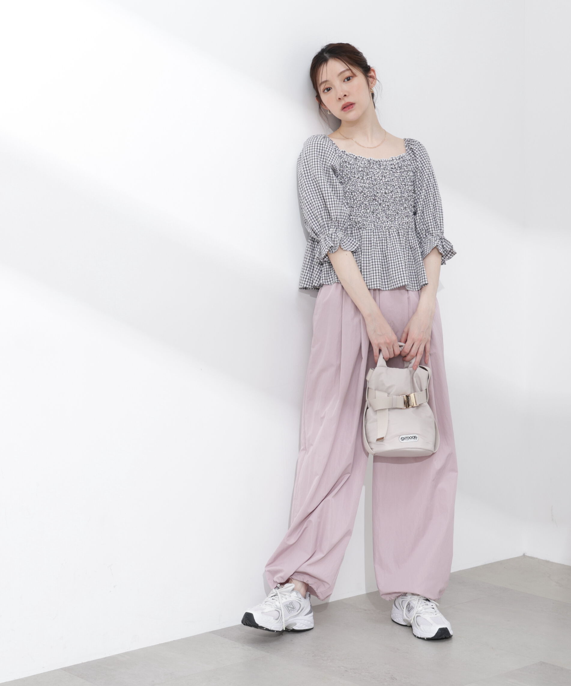 PROPORTION BODY DRESSING「〈a/mie〉ナイロンタックパンツ 26SS」|その他|