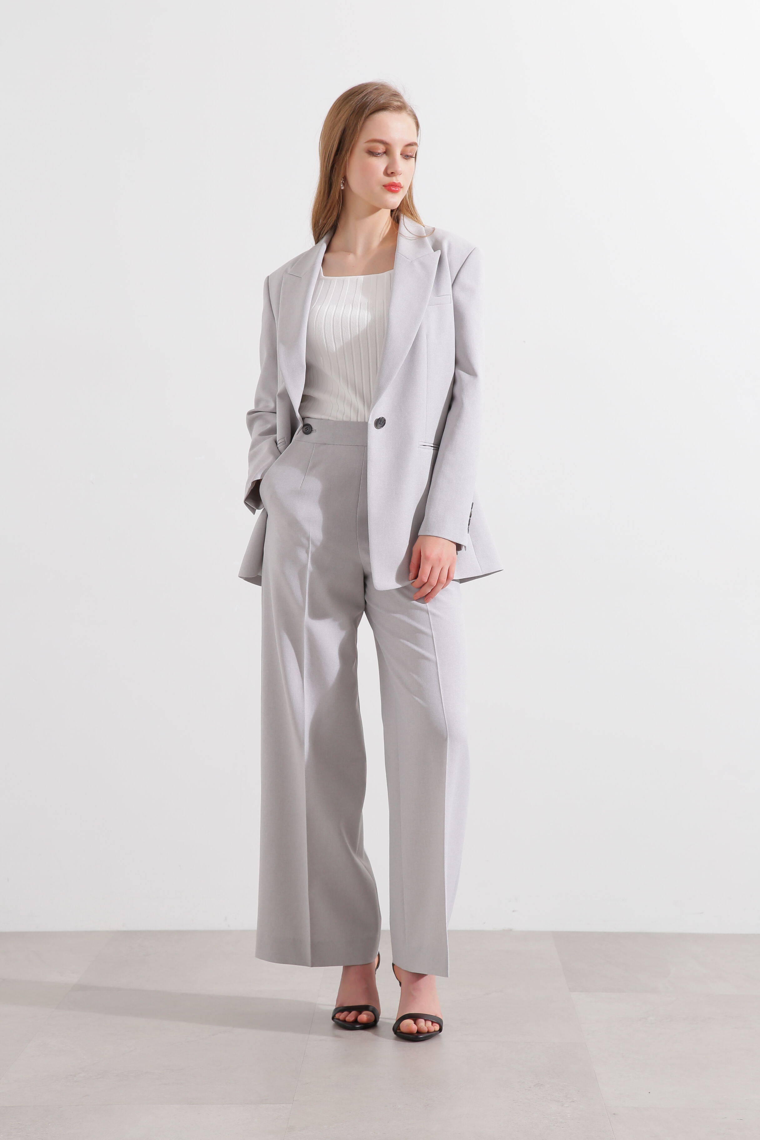  「スクエアネックニットトップス」|ニット・セーター|