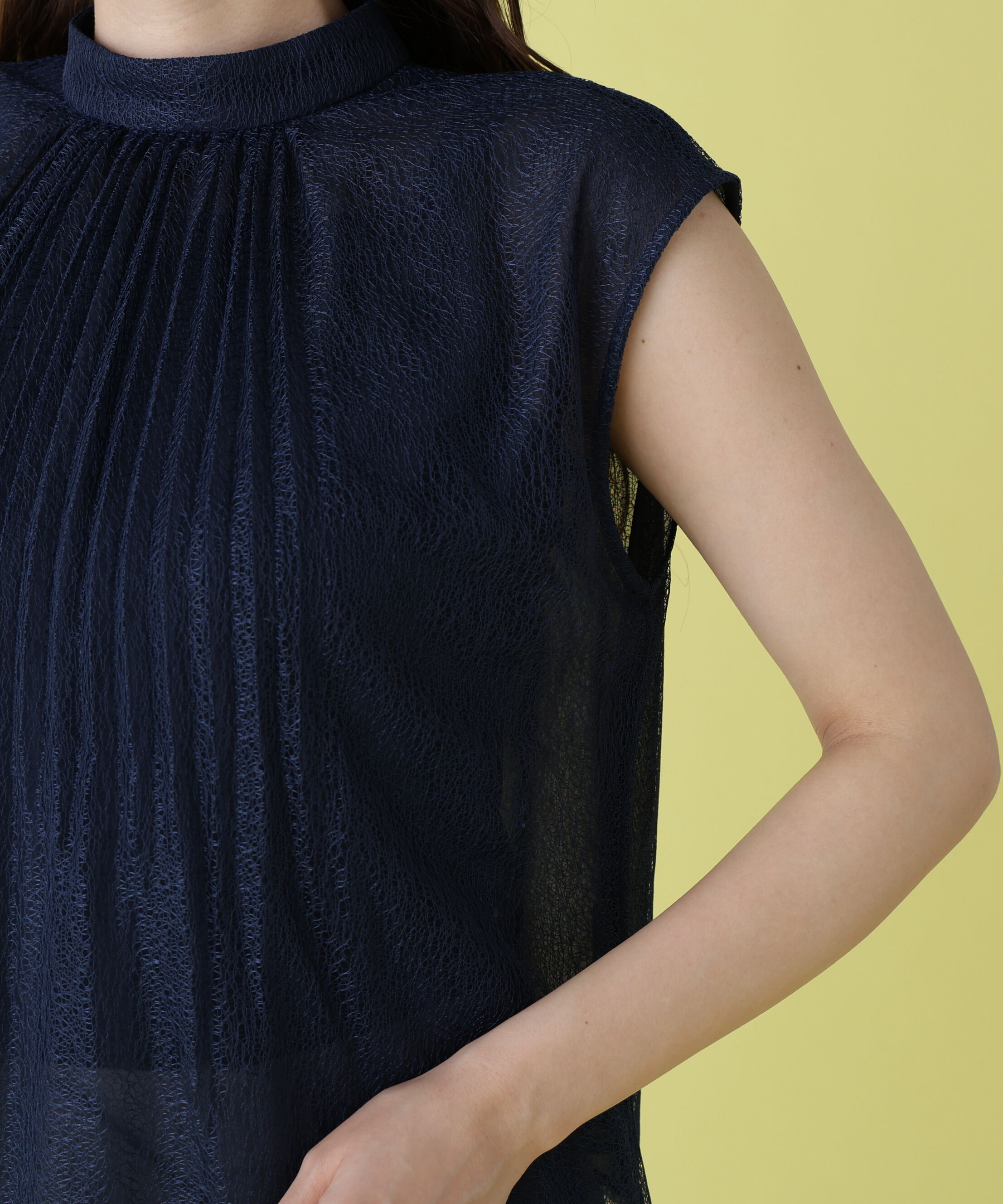  「レースプリーツブラウス」|シャツ・ブラウス|