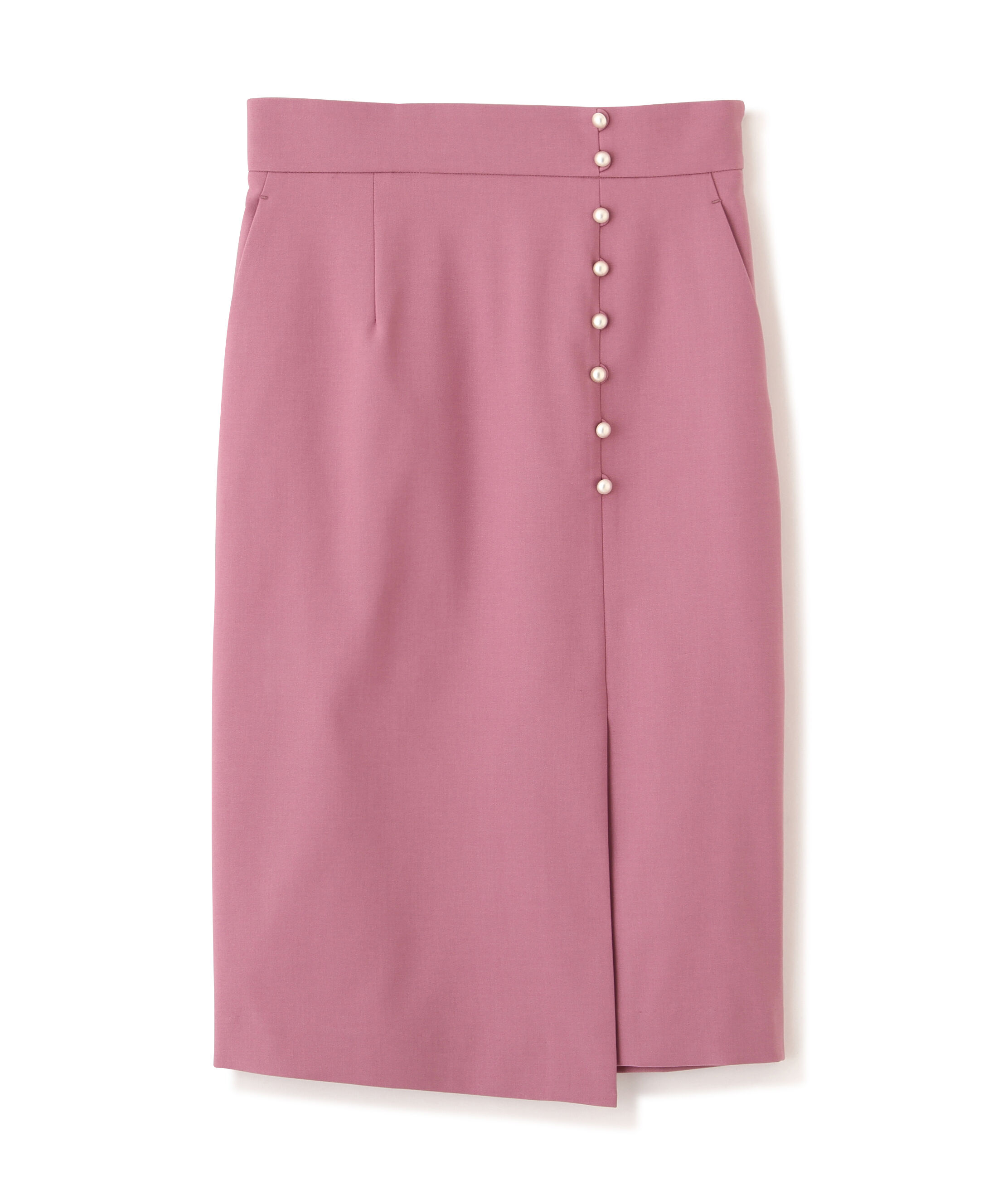  「シルバーボタンスカート」|スカート|