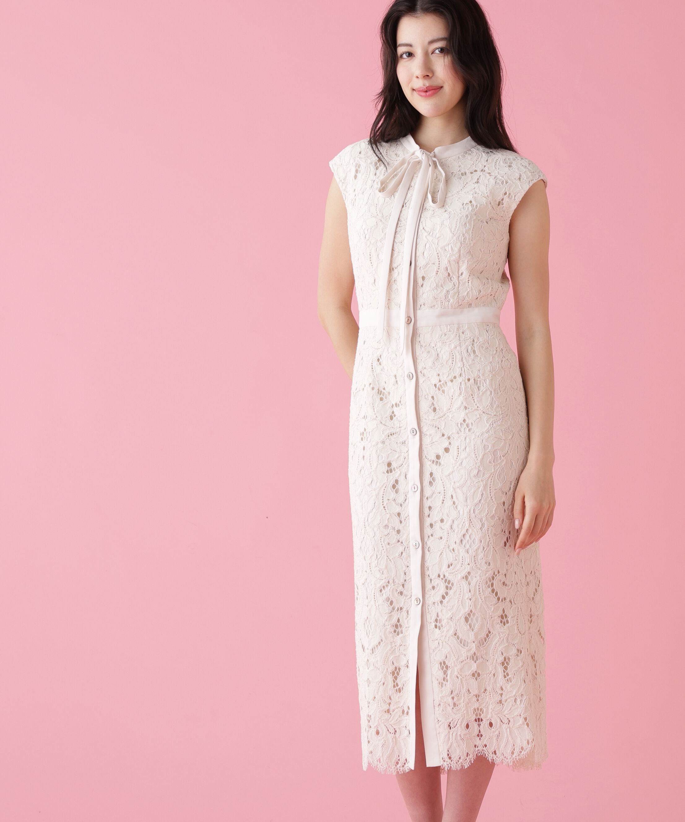  「バックマーメイドレースワンピース」|ワンピース|
