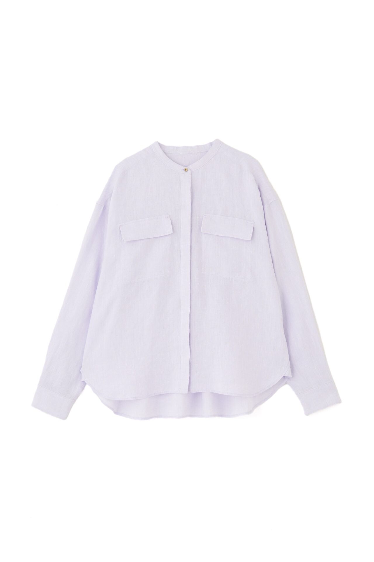  「◆ハードマンリネンバンドカラーシャツブラウス」|シャツ・ブラウス|