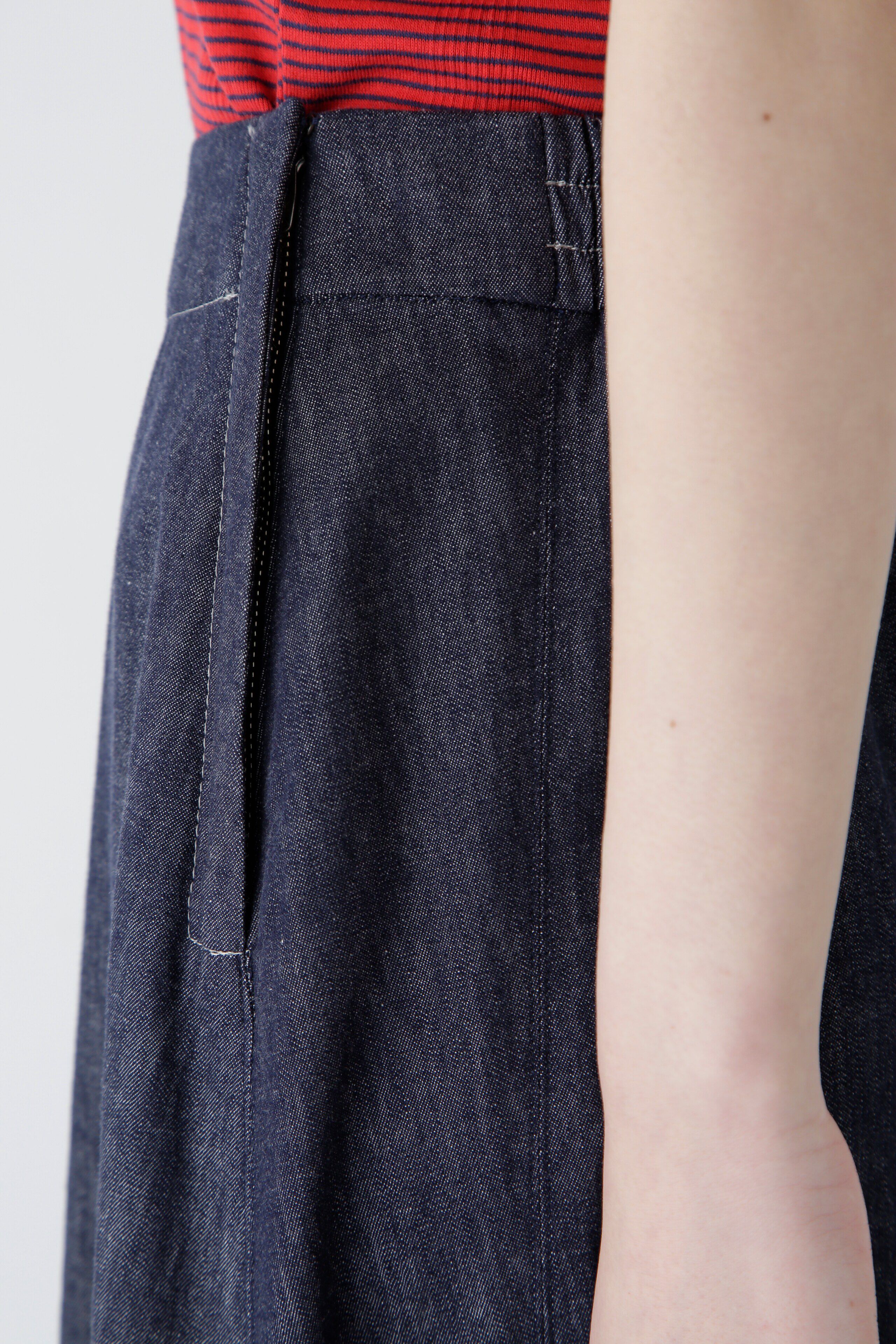  「◆ライトオンスデニムフレアースカーチョ」|スカート|