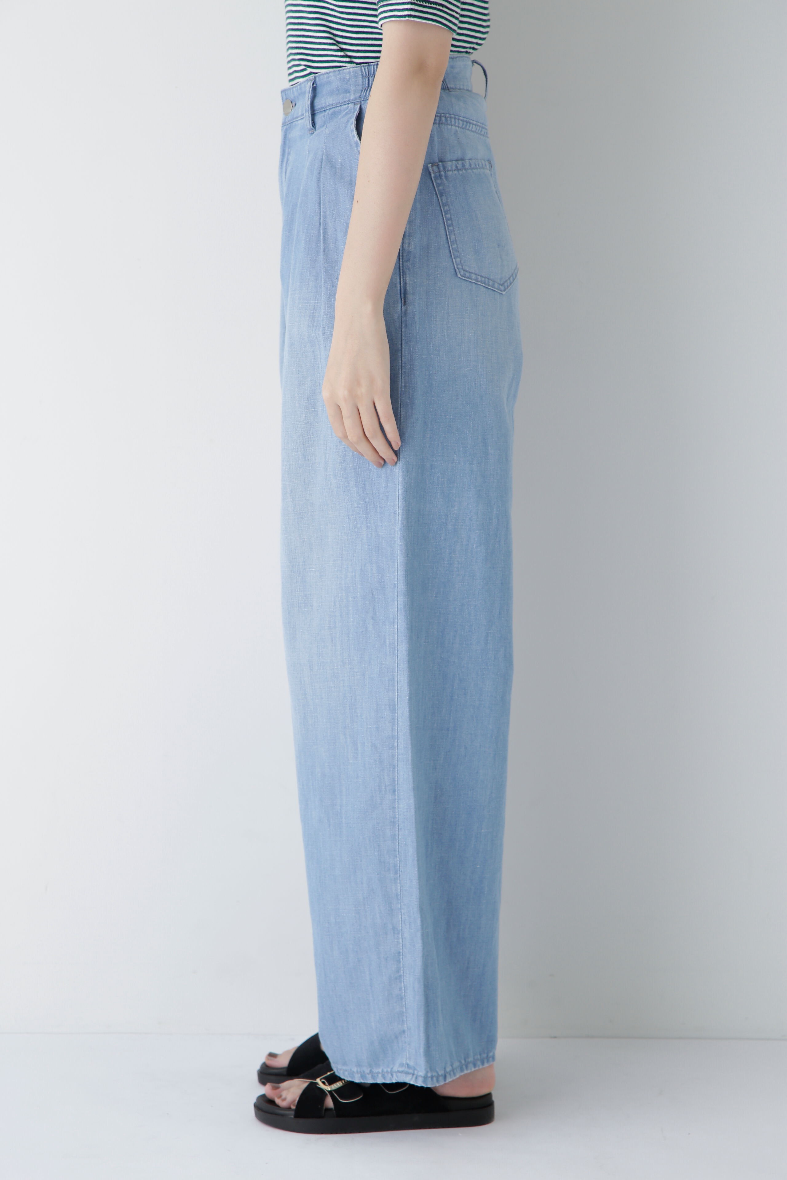  「◆タックワイドデニムパンツ」|その他|