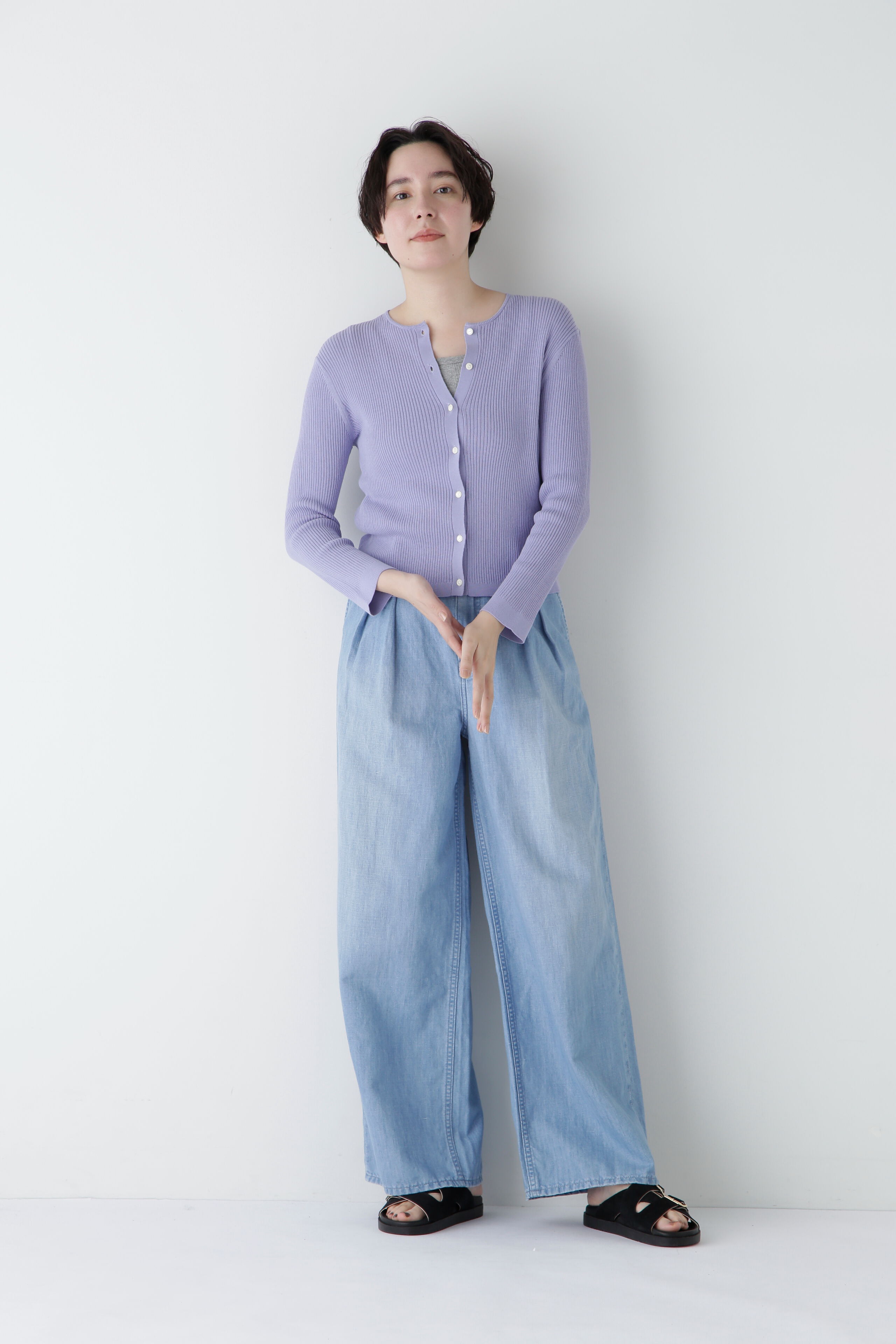  「◆タックワイドデニムパンツ」|その他|