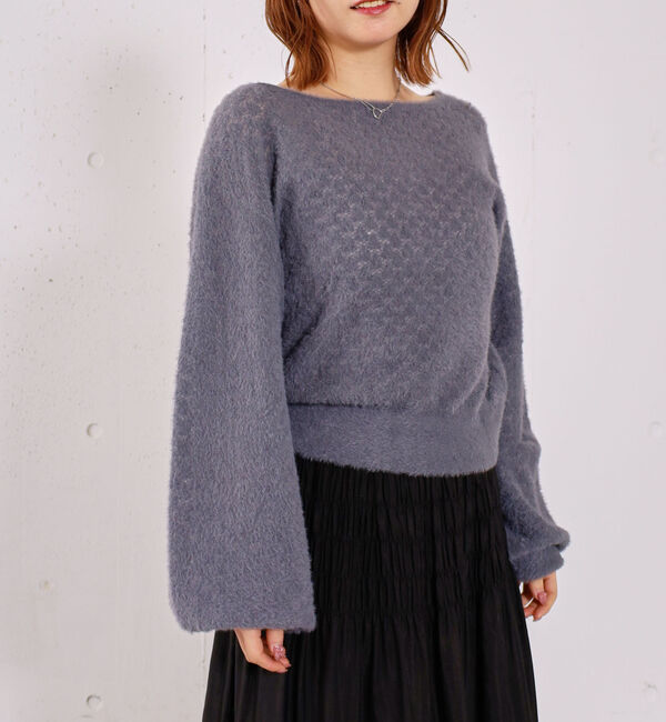 archives「バックリボン透かしニットプルオーバー」|ニット・セーター|