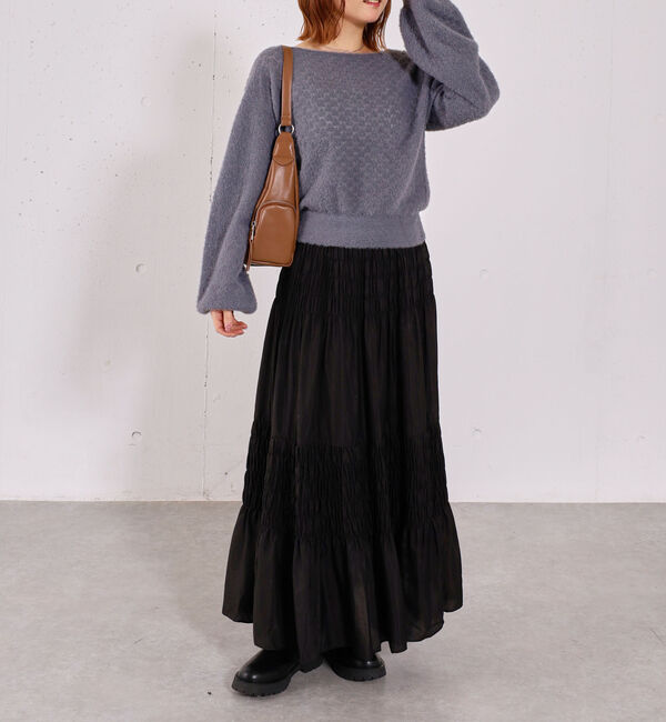 archives「バックリボン透かしニットプルオーバー」|ニット・セーター|