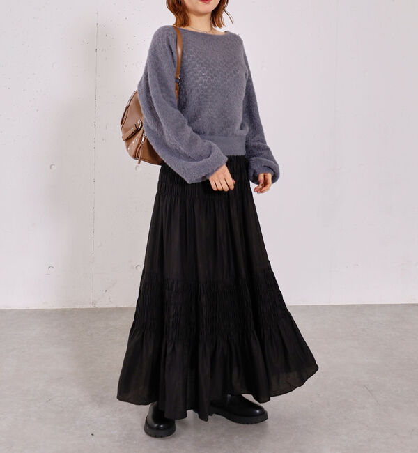 archives「バックリボン透かしニットプルオーバー」|ニット・セーター|