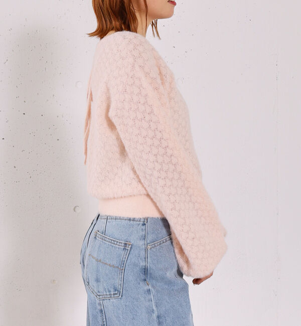 archives「バックリボン透かしニットプルオーバー」|ニット・セーター|