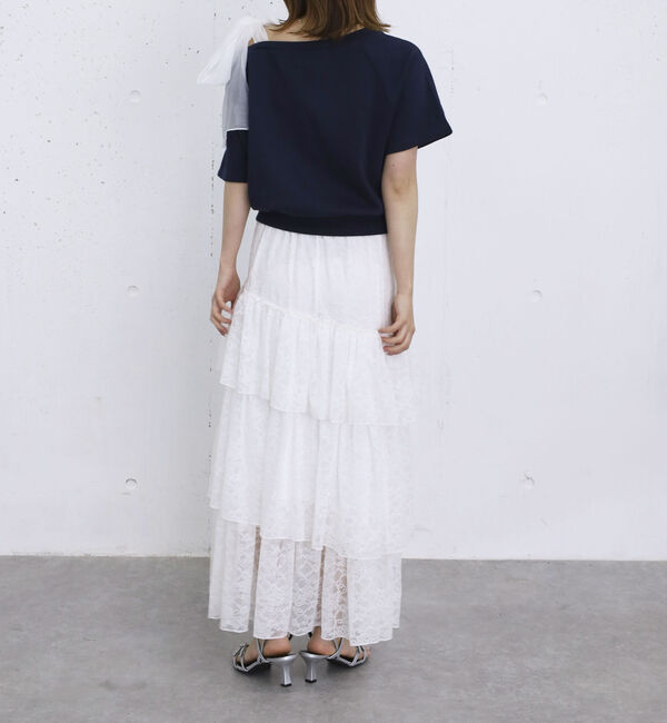 archives「アシンメトリーレースフリルティアードスカート」|スカート|