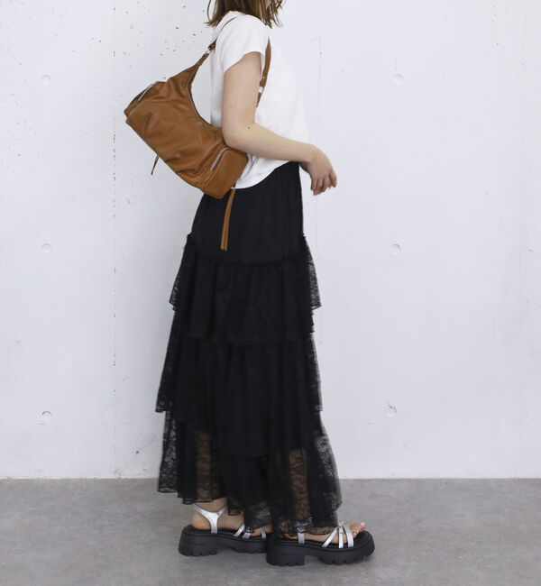 archives「アシンメトリーレースフリルティアードスカート」|スカート|