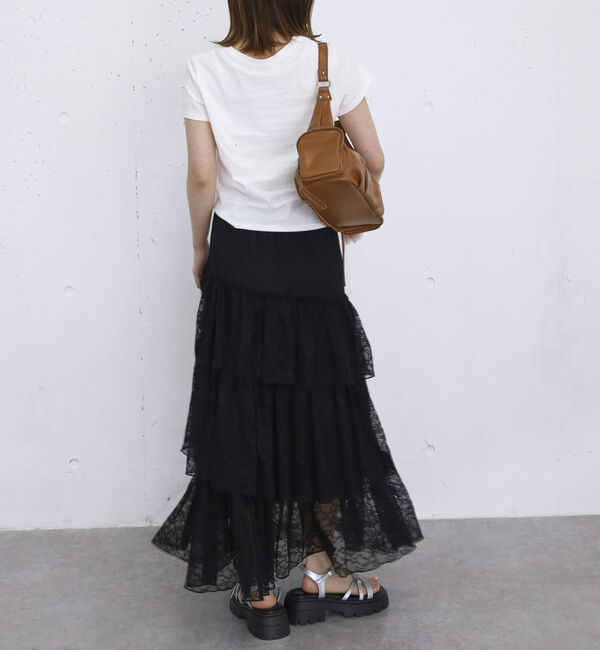 archives「アシンメトリーレースフリルティアードスカート」|スカート|