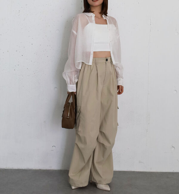 archives「ラインストーンシアーショートシャツ」|シャツ・ブラウス|