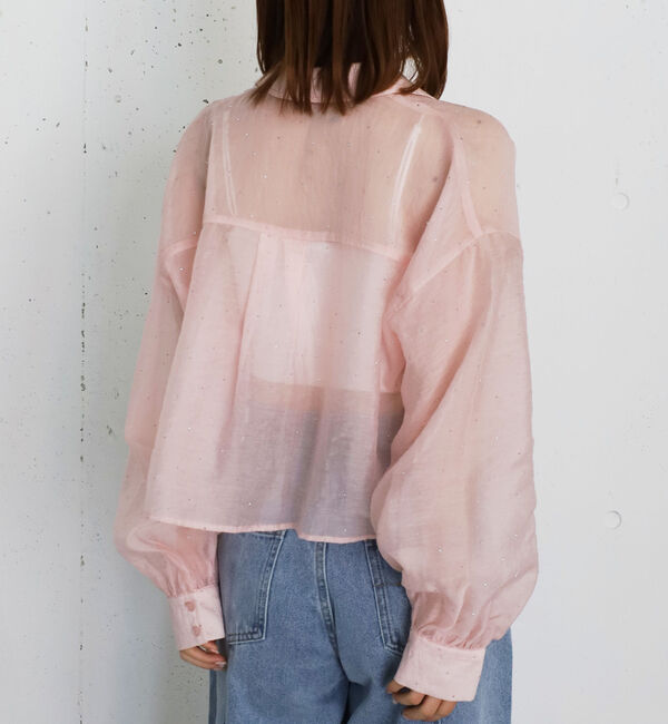 archives「ラインストーンシアーショートシャツ」|シャツ・ブラウス|