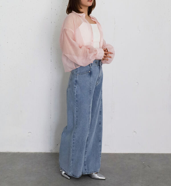 archives「ラインストーンシアーショートシャツ」|シャツ・ブラウス|