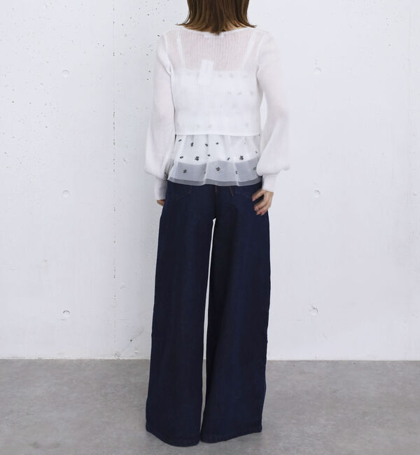 archives「シアーニットボレロ＋花柄チュールペプラムキャミＳＥＴ」|カーディガン|