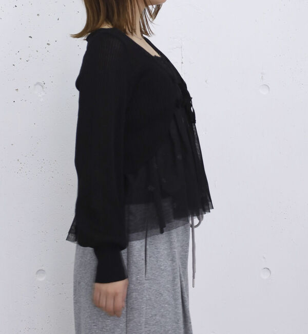 archives「シアーニットボレロ＋花柄チュールペプラムキャミＳＥＴ」|カーディガン|