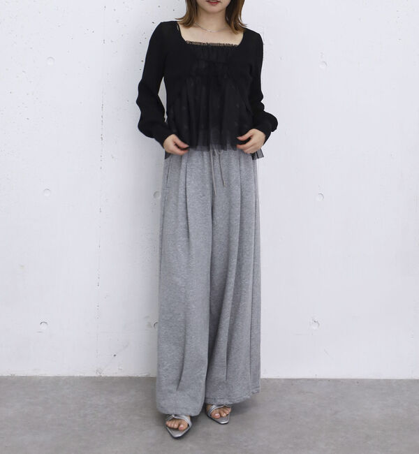 archives「シアーニットボレロ＋花柄チュールペプラムキャミＳＥＴ」|カーディガン|