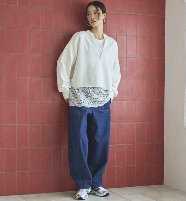 Doux archives「キーネックスウェットプルオーバー」|Tシャツ・カットソー|