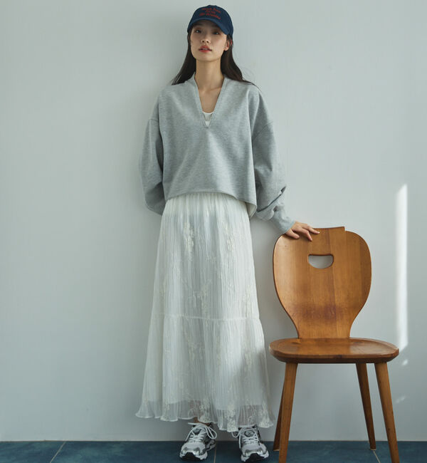 Doux archives「キーネックスウェットプルオーバー」|Tシャツ・カットソー|