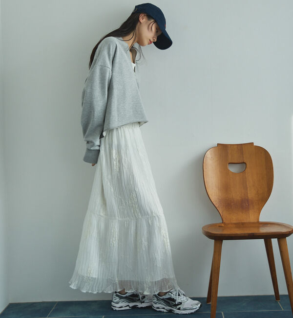 Doux archives「キーネックスウェットプルオーバー」|Tシャツ・カットソー|