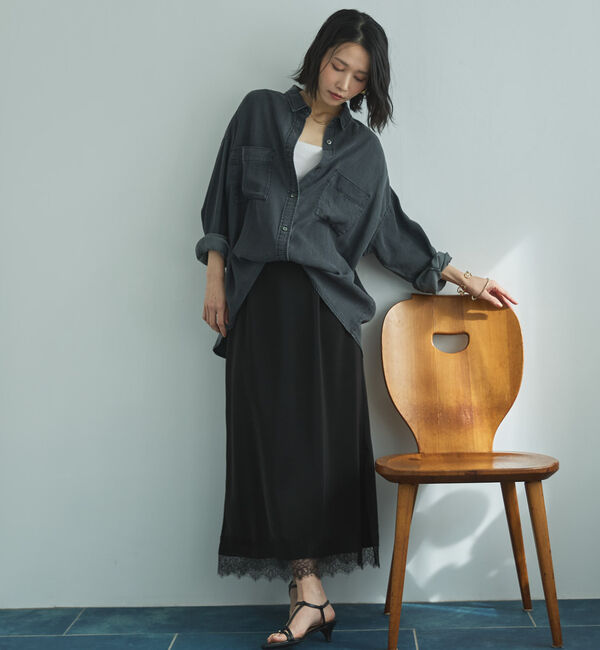 Doux archives「レースサテンスカート」|スカート|