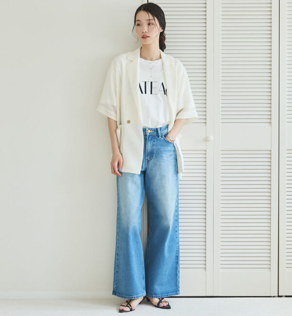 Doux archives「メッシュ半袖ジャケット」|テーラードジャケット|