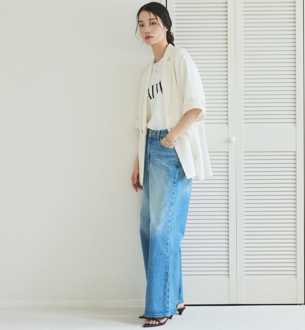 Doux archives「メッシュ半袖ジャケット」|テーラードジャケット|