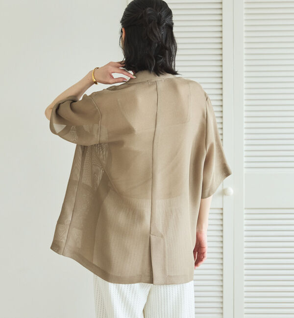 Doux archives「メッシュ半袖ジャケット」|テーラードジャケット|