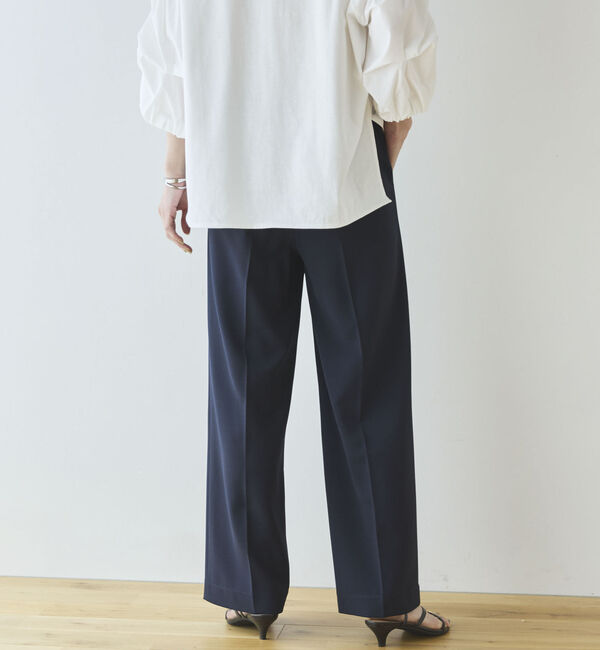 Doux archives「【多機能麻調合繊】センタープレスパンツ」|チノ|