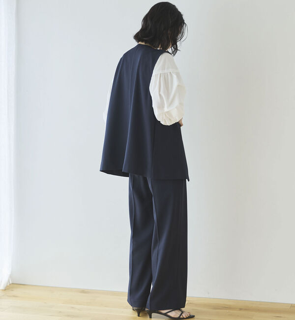 Doux archives「【多機能麻調合繊】センタープレスパンツ」|チノ|