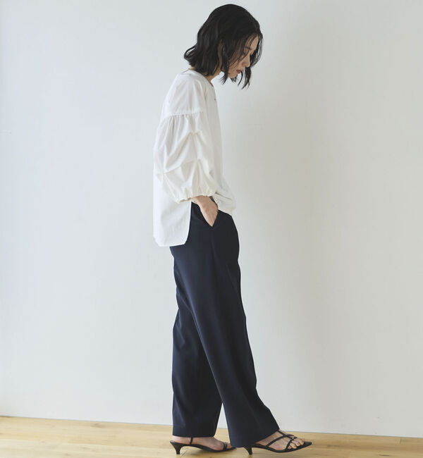 Doux archives「【多機能麻調合繊】センタープレスパンツ」|チノ|