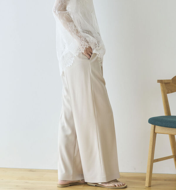 Doux archives「【多機能麻調合繊】センタープレスパンツ」|チノ|