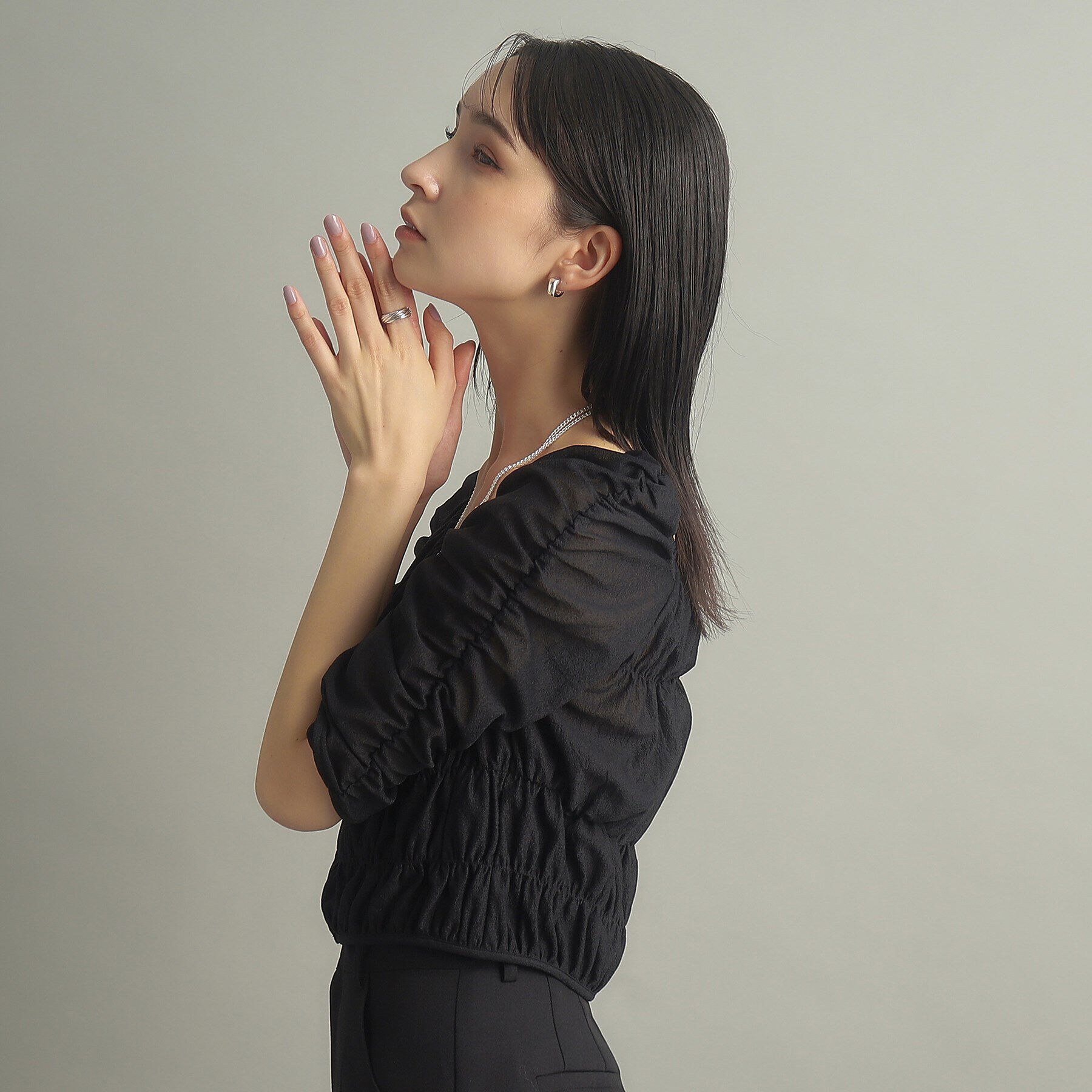 COCOSHNIK ONKITSCH「シルバー バンドリング 8レイヤーズ」|リング|