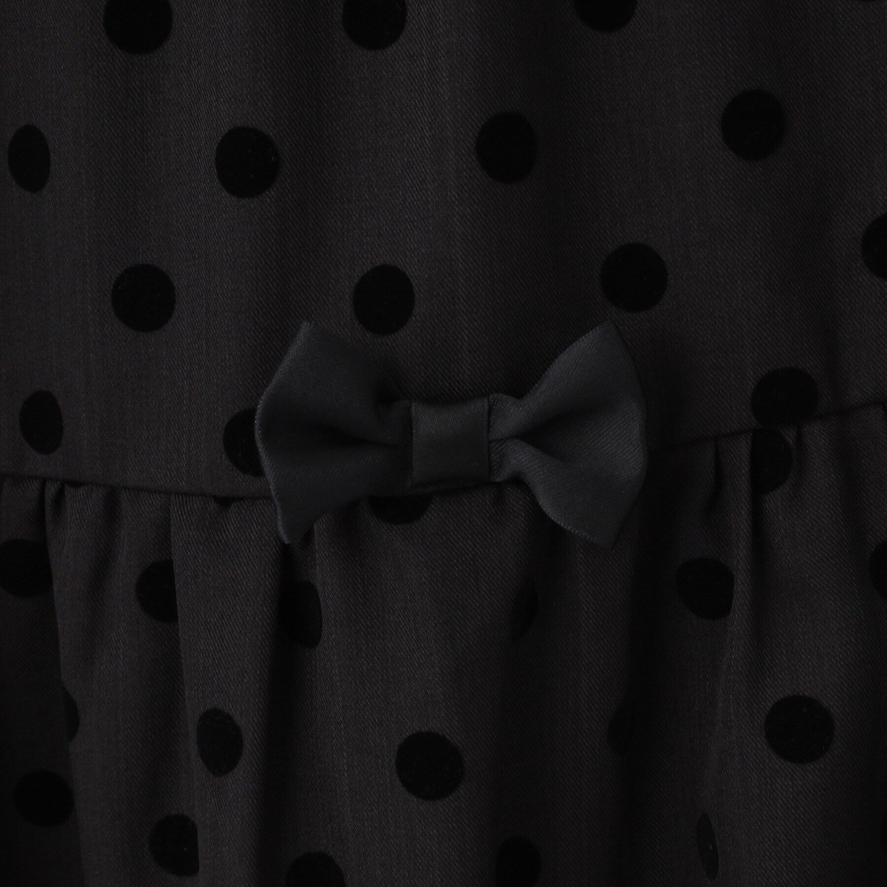 SHOO･LA･RUE「【100-140cm/プチセレ】フロッキードットワンピース」|ワンピース|